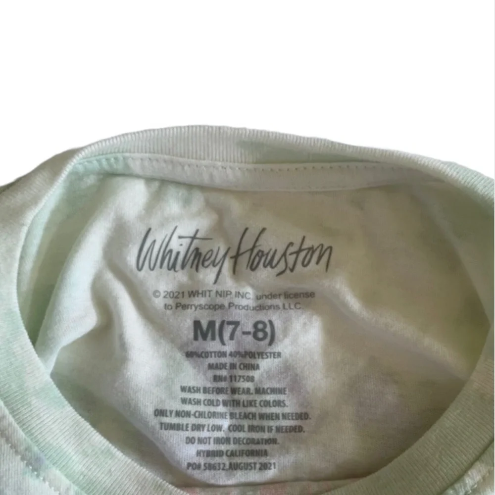 Whitney Houston Cropped Band T Shirt - Picture 4 of 5